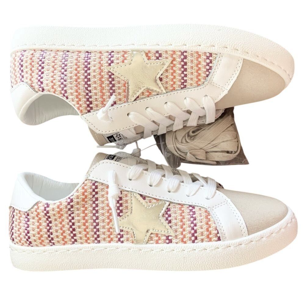 Vintage Havana Tweed Stripe Star Sneakers Women’s Shoes Size 8 NEW Retail $125